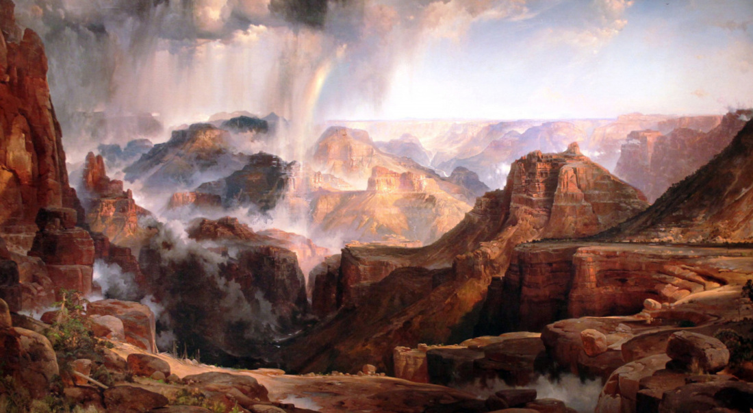 Northern Wuthelark is a vast desert. Chasm of the Colorado by Thomas Moran
