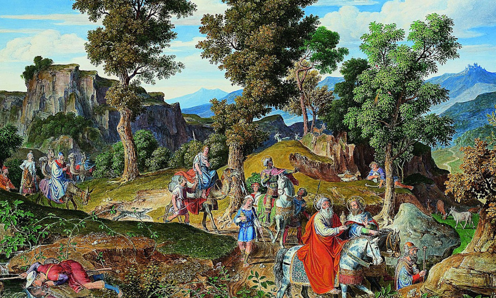 Serpentara Landscape with the Procession of the Magi Joseph Anton Koch Serpentara Landscape with the Procession of the Magi Joseph Anton Koch